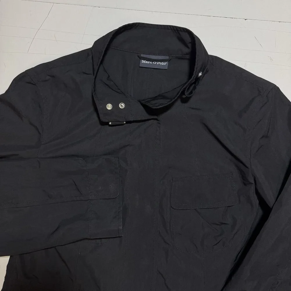 Marc O' Polo Women's L Thermal Insulated Jacket Coat Size 40‎ Black Zip
